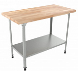 Стол кондитерский "Бизнес" СКБП 1200х600х860 мм (Береза) фото